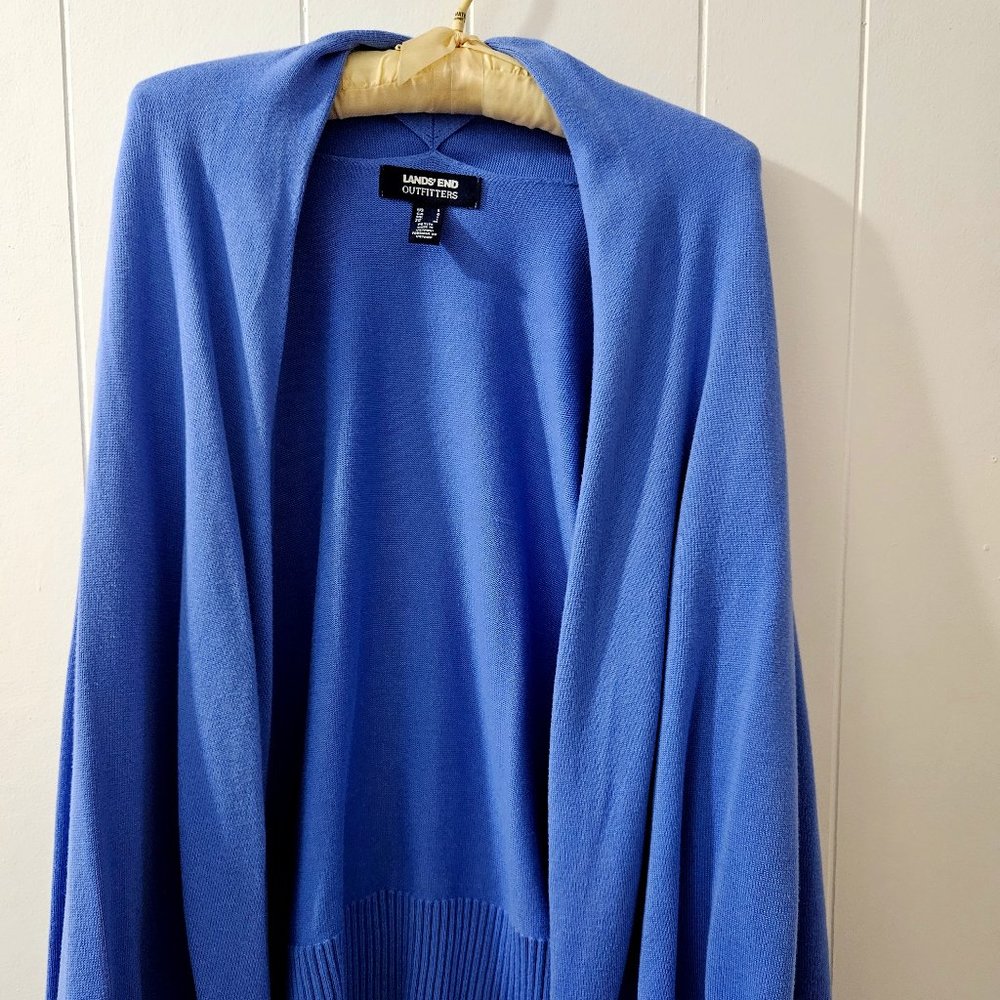 SOLD Lands End Women's Long Open Cardigan